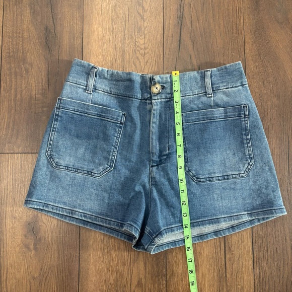 Anthropologie Maeve The Colette High Rise Denim Jean Shorts, Size 32 - Picture 5 of 6